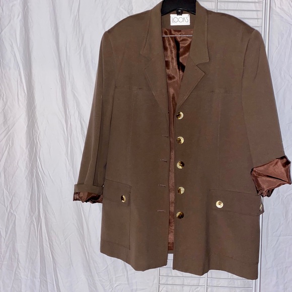 Vintage brown blazer - Picture 2 of 3